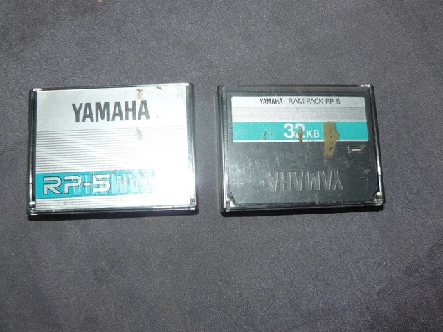 YAMAHA RP-5 RAM PACK 32kb CARDBRIDGE lot de 2