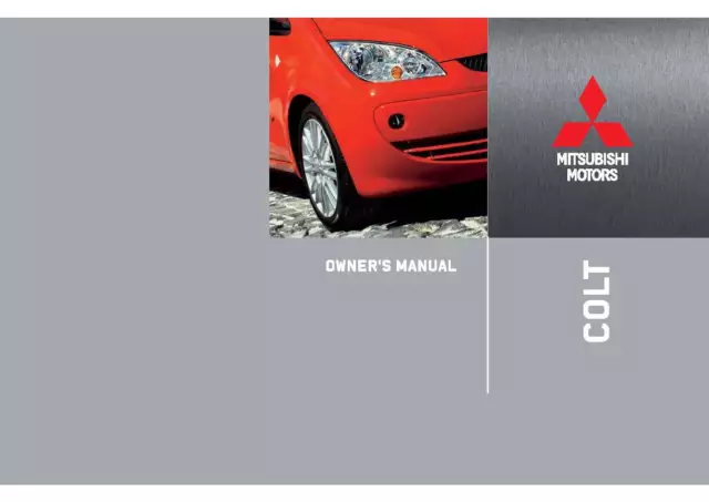 Mitsubishi Colt Car Owners Manual Handbook - New Print - All Years  Free Postage