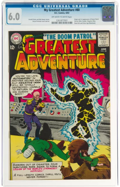 My Greatest Adventure #80 CGC 6.0 DC 1963 1st Doom Patrol! N3 121 cm clean bin