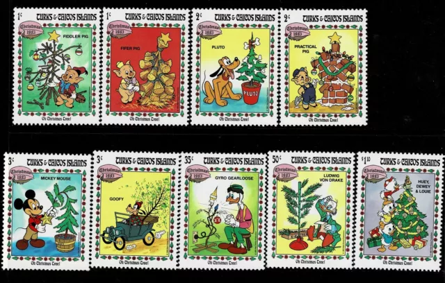 Disney - Turks/Caicos Is - Edición De Navidad 1983 - Uhm - Dis 180