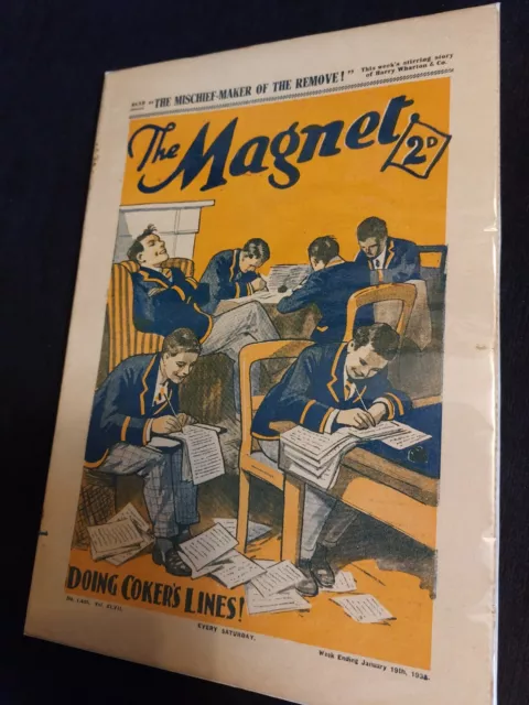 Vintage Magnet Comic 19 JANUARY 1935 Greyfriars Billy Bunter Harry Wharton 1405