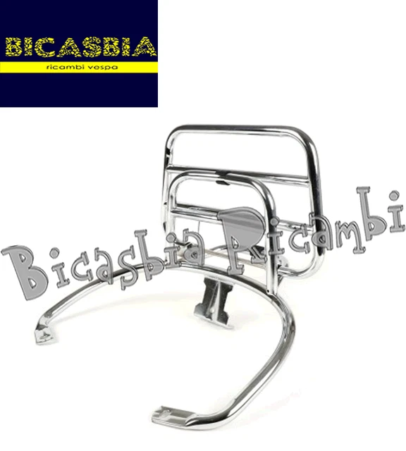 Panier Porte-bagages Chrome Pour Vespa Acma 125 (1951-1955) - Dimensions 400x190x190 Mm | Neuf SIP