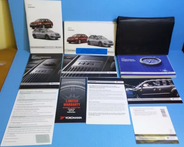 12 2012 Subaru Impreza owners manual with Navigation