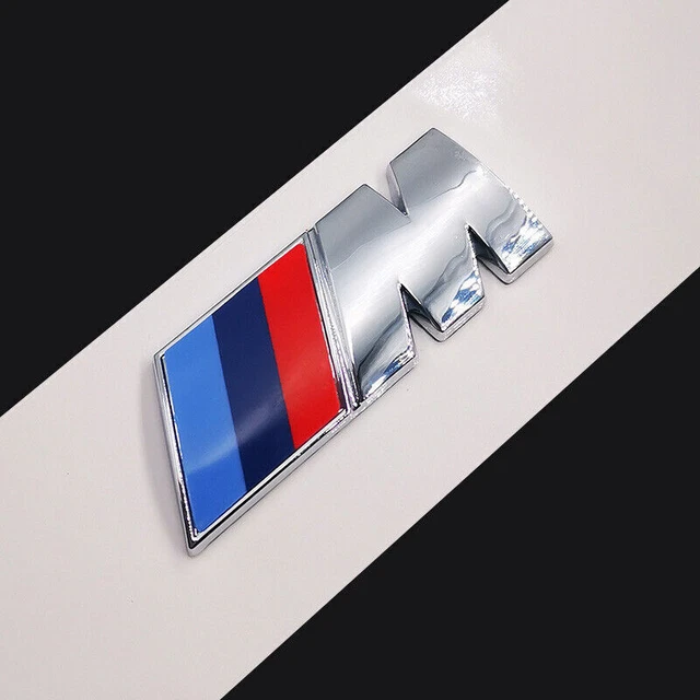 NEU BMW M Emblem Logo Heckklappe Schriftzug Badge Aufkleber Chrom neu-bmw-m-emblem-logo-heckklappe-schriftzug-badge-aufkleber-chrom