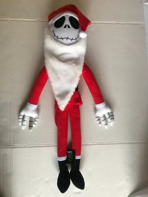 Nightmare Before Christmas Santa Jack Skellington Plush NEW NWT Japan 23 inches