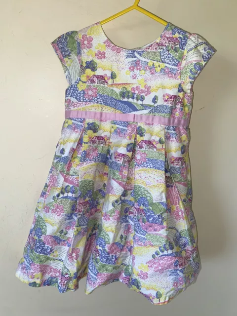 Lovely Pink/ Mix Dress Age 2/3 Years By Jojo Maman Bebe