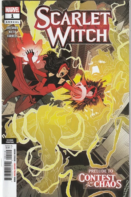 Scarlet Witch Annual # 1 Variant 2nd Print Cover NM Marvel 2023 [Q9]