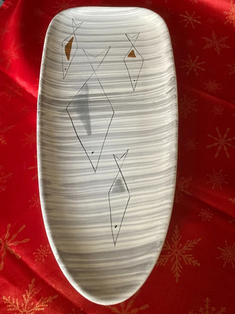 Grand plat poisson Luneville - Arts de la table