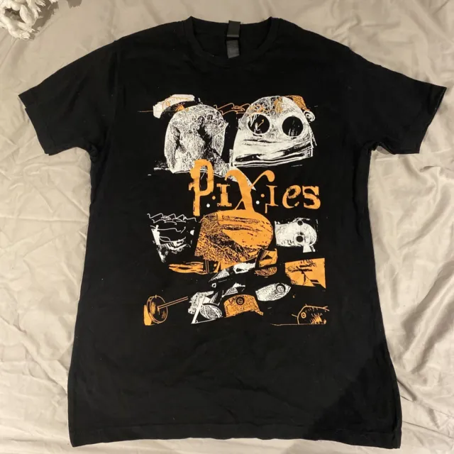 100% OFFICIAL Pixies Shirt Size Small Black Rock Band Alternative Unisex T-Shirt