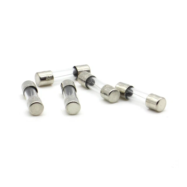 5x Fusible verre 5x20mm lent T3.15A - 3.15A - 250v - 8fus076