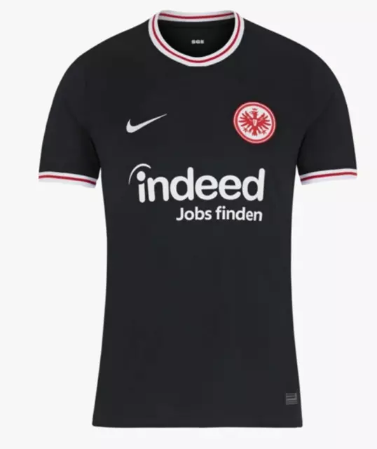 Eintracht Frankfurt Football Shirt 23/24 BNWT Away Black XL FJ7696-010 Authentic