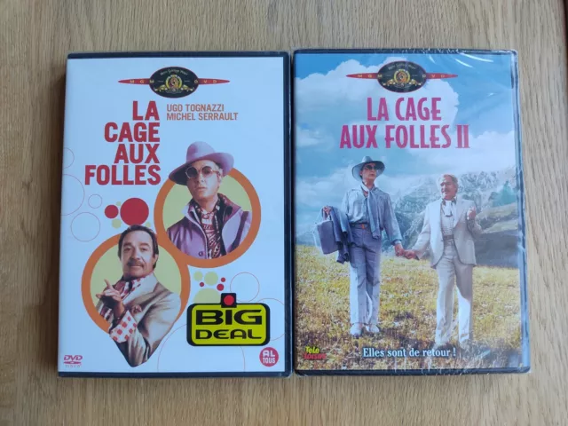 La Cage Aux Folles - 2 films DVD ( NEUF ) Michel Serrault / Ugo Tognazzi