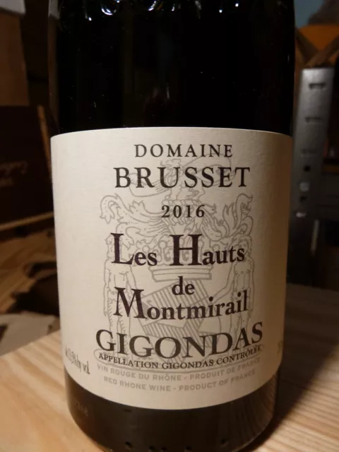 Gigondas "Les Hauts De Montmirail" 2016 Domaine Brusset-94 Parker !