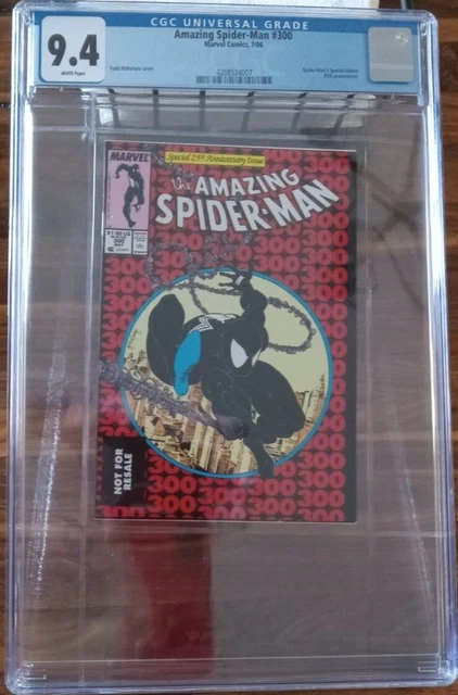 The Amazing Spider-Man #300 Cgc 9.4 Dvd Promo