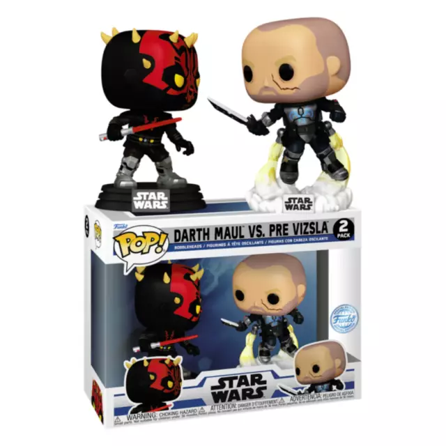 Funko Pop Darth Maul VS Pre Vizsla 2-Pack - Star Wars - Figurine Vinyle