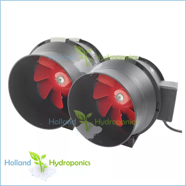 2x 6 INCH GROFAN Hydroponics 2 Speed Mixed Flow Inline Ventilation Grow Room Fan