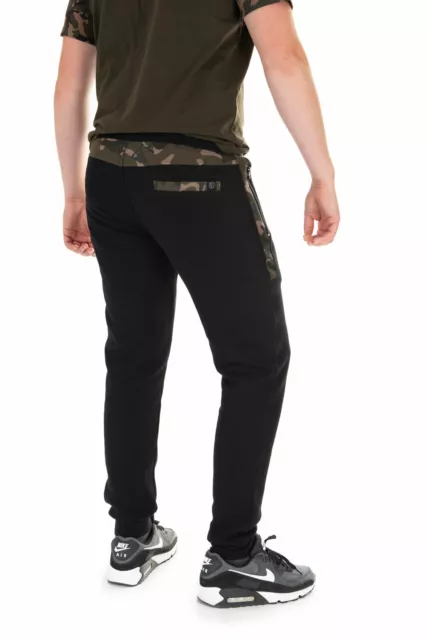 Fox BLACK/CAMO POCKET JOGGER CARP FISHING JOGGER NEW ALL SIZES AVAILABLE