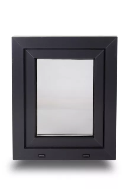 Kellerfenster Fenster Kunstoff 2 fach Argon außen Anthrazit Premium