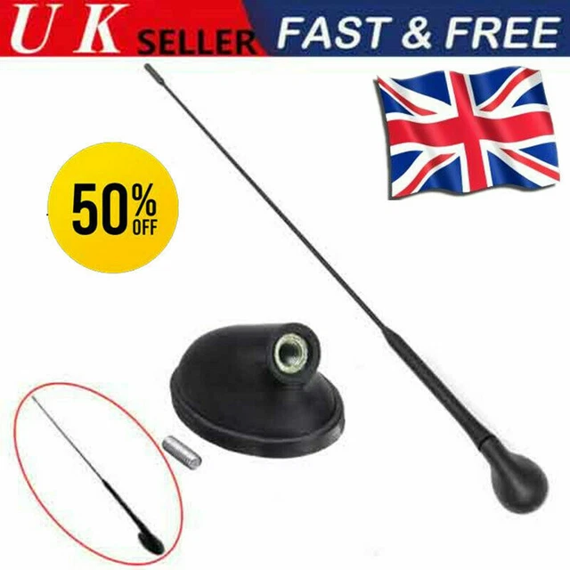 AERIAL ROD & Antenna Base Roof For Ford Fiesta Focus Mondeo Ka Transit