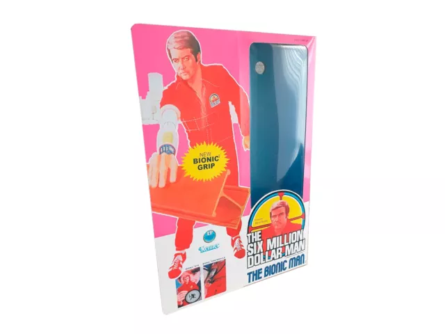 Kenner Six Million Dollar  Man Bionic Grip Figure Repro Box