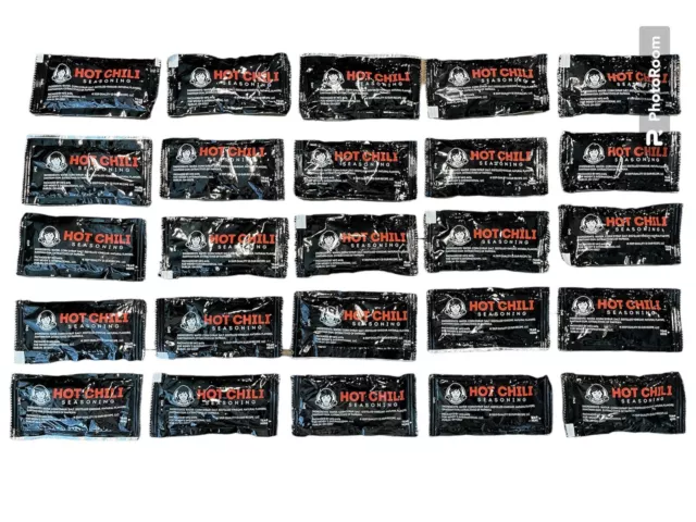 (25 PACKETS) WENDY'S Hot Chili Seasoning Sauce Packets Wendys - Lot of ...