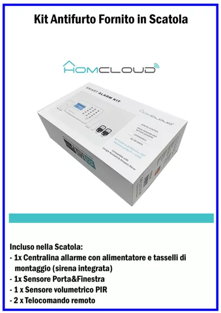 Kit Antifurto Casa Wireless Gsm Wi-fi Sistema Allarme Sirena Sensore Senza Fili 3