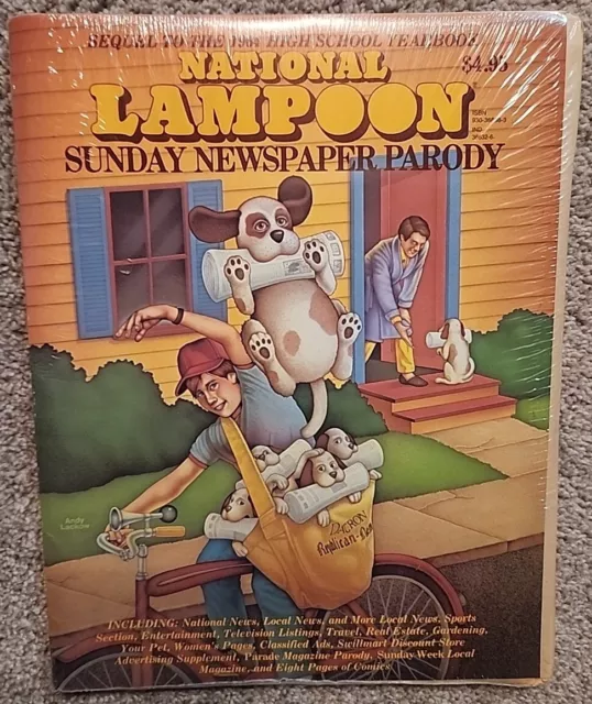 New Sealed 1978 Original National Lampoons Sunday Newspaper Parody 1St Print Mnt