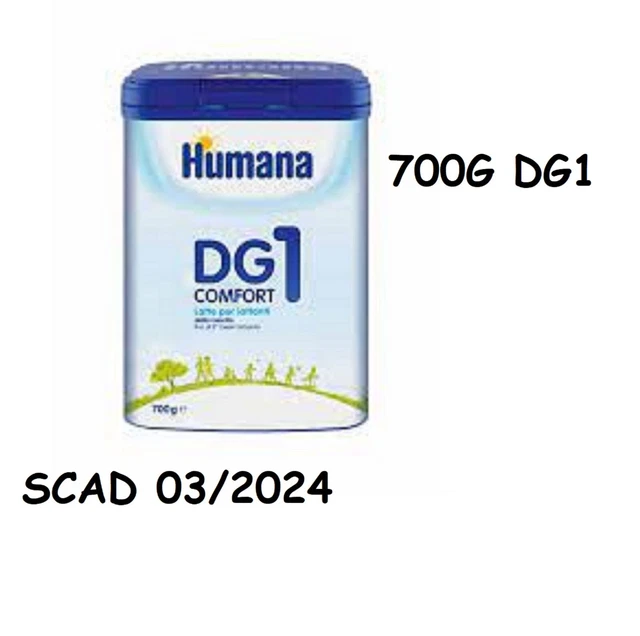 HUMANA LATTE DG1 CONFORT 700G POLVERE lattanti dalla nascita fino al 6°  MESE EUR 35,80 - PicClick IT