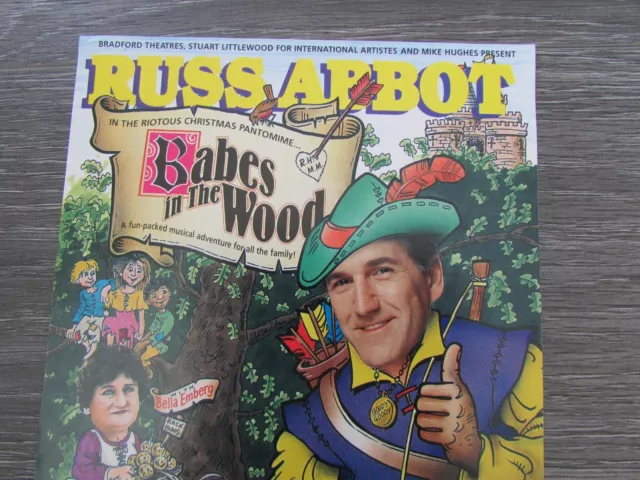 Russ Abbot & Bella Emberg in Babes in the Wood Alhambra Theatre Bradford Flyer 2