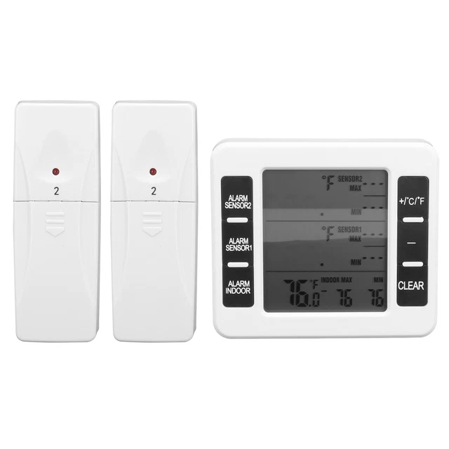 Temperaturanzeige Drahtloses Sensor-Kühlschrank-Gefrier-Thermometer Für