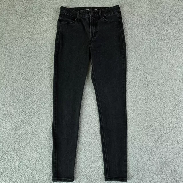 Old Navy Jeans Womens 4 Black Wow High Rise Super Skinny Stretch Denim 28x28