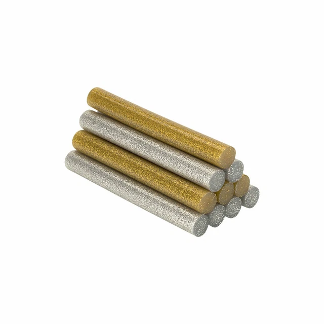Bâtons de colle thermofusible Salki 430206 Argenté Doré Paillettes Décoration