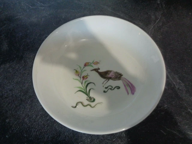 très ancienne Assiette plate en céramique signature "GL"