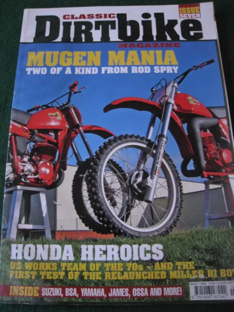 Classic Dirtbike Magazine 7 2008 Mugen Mania Rod Spry Honda Heroics Suzuki Bsa