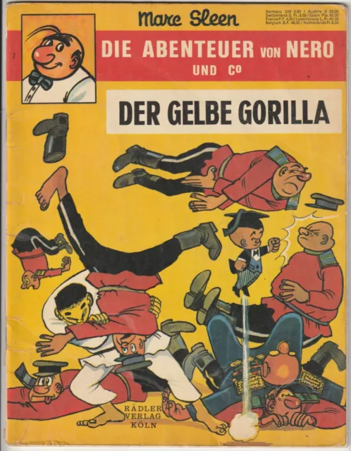 ✪ DIE ABENTEUER VON NERO UND CO #7 Der gelbe Gorilla Rädler 1972 COMICHEFT Z2/2-