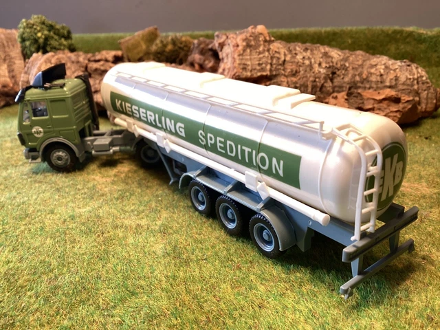 Remorque Tandem Herpa - Modèle Réducteur Avec Rampes - Blanc 1:87