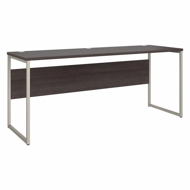 Bush Business Furniture Hybrid 72W x 24D Computer Table Desk with Metal Legs...