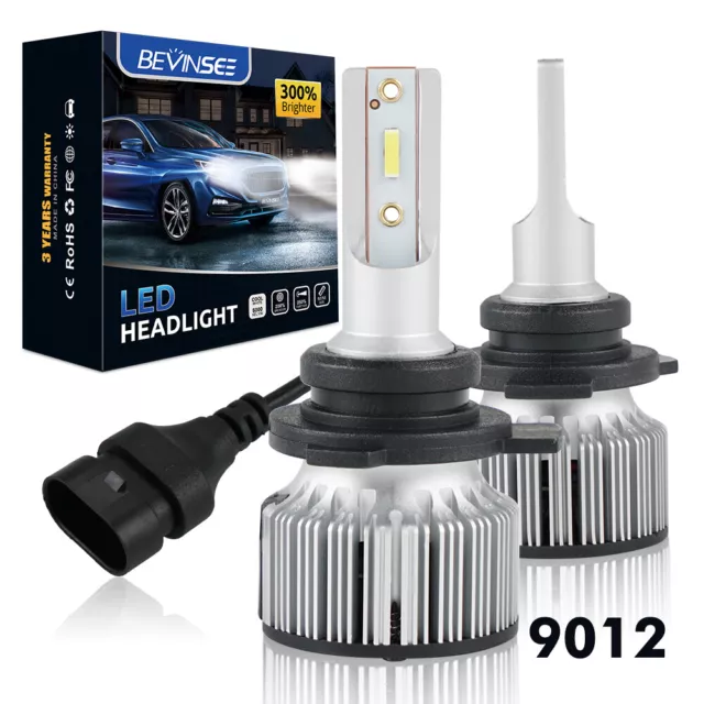 HIR2 9012 LED Headlight Bulbs 6000K 6000LM Fit Vauxhall Insignia MK I 2014-2018