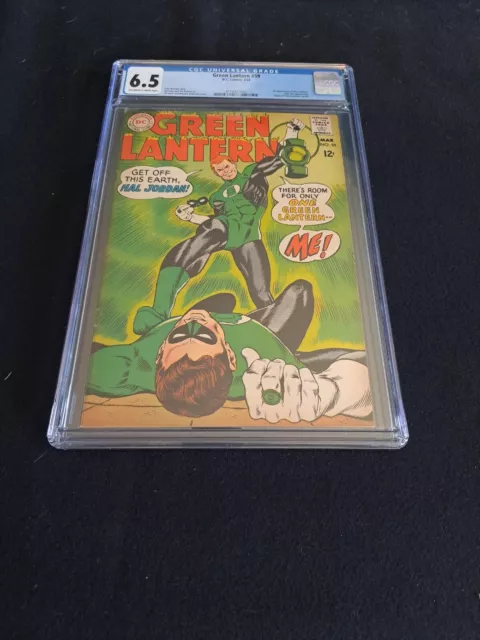 Green Lantern 59 CGC 6.5 DC 1968 1st Appearance Guy Gardner OWTW Pages