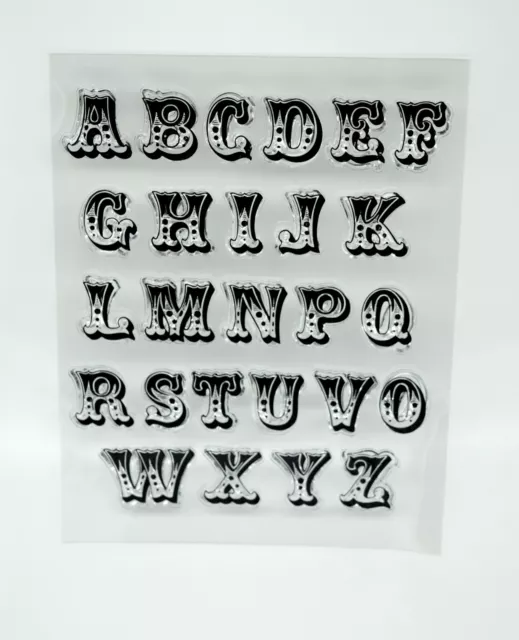 Großbuchstaben Alphabet klare Acryl Stempel, Buchstaben *UK Verkäufer, schneller Versand * 1Z