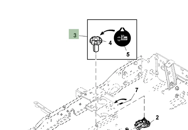 Bouton De Cadran John Deere D'origine - Référence AM144333 Pour Tondeuses X300 à X590