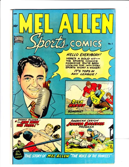 Mel Allen Sports Comics   No.5     : 1949 :     : "The Voice Of The Yankees" :