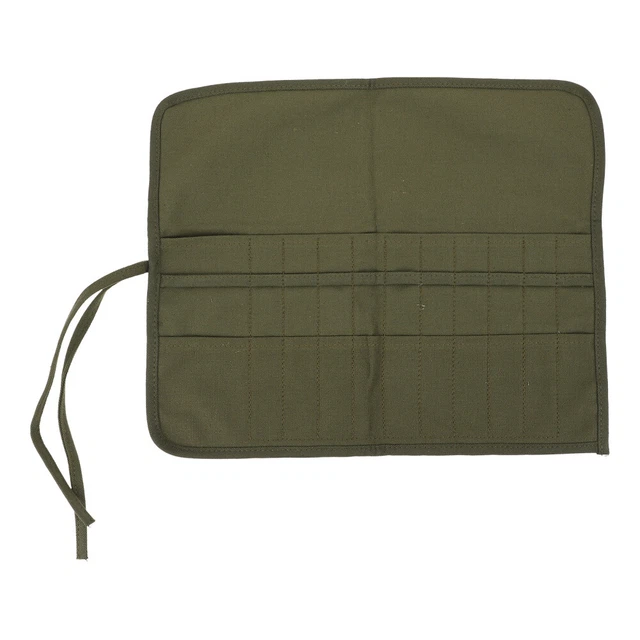 1 pieza lápices estuche lienzo pintura pincel bolsa rollo lápiz bolsa