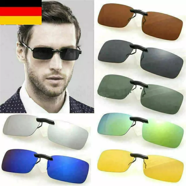 1Stk UV400 Sonnenbrillen Vorhänger Brille Aufsatz Clip On Polarisiert Brille