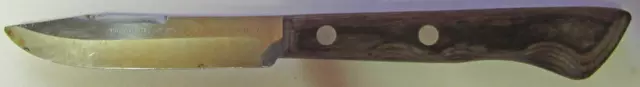 VTG Ekco Flint Paring Knife 3" Stainless Vanadium Steel Blade Wood Handle USA