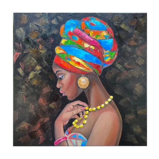 original oil painting African Queen Art African Women canvas Artwork Woman Art