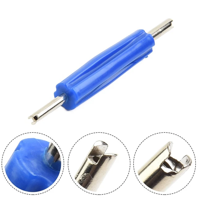 Pneu Outils de Réparation Soupape Coeur Amovible Installer Clé Double Head for