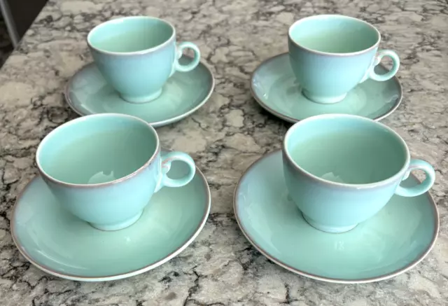 4Vintage Taylor Smith Taylor Versatile Cups & Saucers Mint w/Gry