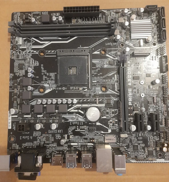 ASUS PRIME A320M-K Motherboard AMD AM4 £1.62 - PicClick UK