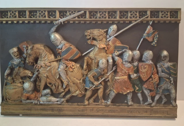 VINTAGE MARCUS DESIGNS Replica Tudor Knight Wall Plaque in